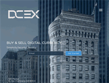 Tablet Screenshot of dcex.com